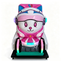 Nouvelle machine de manège pour enfants en fibre de verre, modèle Space Cat, avec écran de jeu, pour centre commercial