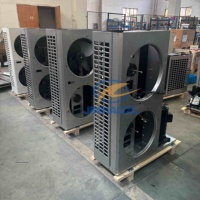 Unité de condensation intégrée à ailettes noires anti-corrosion, refroidie par air, avec ailettes noires à revêtement électrolytique pour la réfrigération des chambres froides