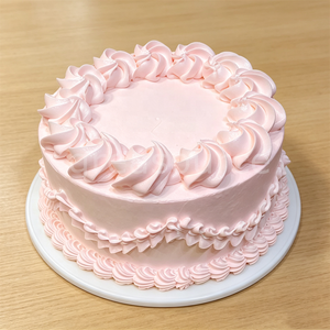 Modelo de Pastel de Crema de Plástico Rosa Vintage de 6 Pulgadas, Pastel Falso Retro Decorado con Repostería, Accesorio de Exhibición de Postres Artificiales para Bodas y Cumpleaños - Product Image 3