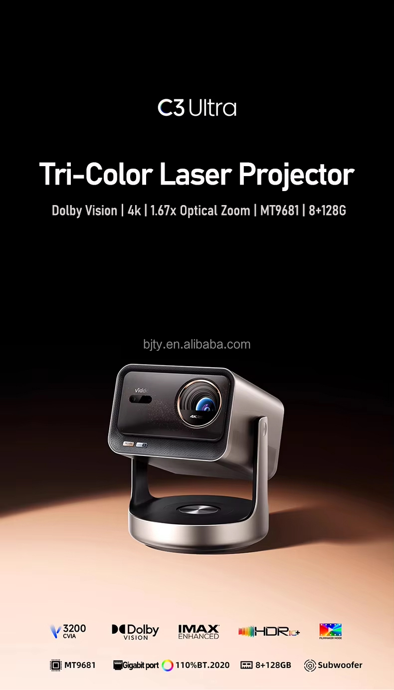 Hisense Vidda C3 Ultra 4K Laser Projector - Smart Home Theater