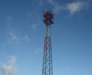 携帯電話通信タワー3脚4脚角管状鋼通信無線放送 - Product Image 1