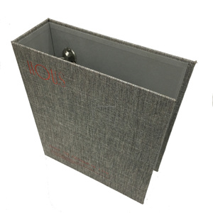 Copertina in lino foto Album <span class=keywords><strong>libro</strong></span> custodia 3 anelli raccoglitore foglie sciolte foto nome carta di credito CMYK cartelle di carta - Product Image 1