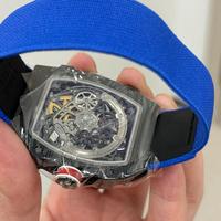 Montre personnalisée pour homme en carbone de haute qualité, logo personnalisé, montre de luxe de créateur, montre mécanique saphir