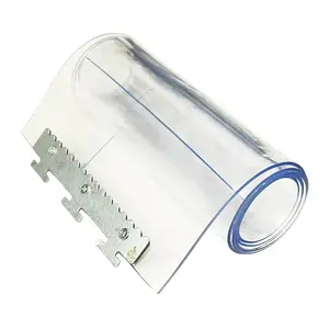 透明プラスチックPVCストリップドアカーテンクリアPVC冷凍庫カーテンフィルムロールシートカスタムサイズ卸売低価格