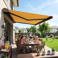 Auvent rétractable automatique à cassette complète motorisé en aluminium pour extérieur, pare-soleil électrique pliable pour balcon, jardin, terrasse, télécommande