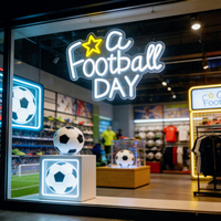 Neonawall – Lumières LED Dimmables USB pour Jour et Nuit, Décoration Murale pour Bar, Chambre, Fête de Football, Salle de Jeu, Cadeau