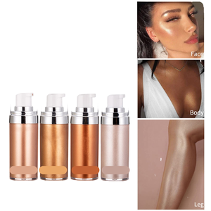 Crème illuminatrice liquide pour le corps à étiquette privée personnalisée, huile chatoyante pour le corps à base de minéraux avec paillettes, maquillage - Product Image 2