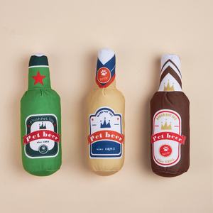 Juguete de Peluche para Mascotas, Novedoso y Sostenible, de Algodón, Divertido, con Forma de Botella de Vino, para Perros, con Sonido, para Limpiar los Dientes, Resistente a Mordeduras - Product Image 3