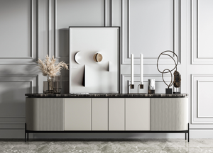 Mueble de TV de Madera Moderno, Librería, Mueble de TV de Madera Personalizado, Muebles Personalizados con Puerta Brillante, Directo de Fábrica BALOM - Product Image 5