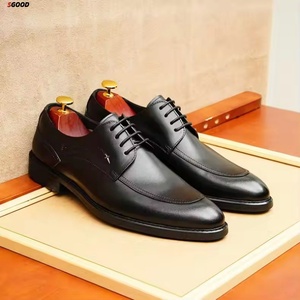 Zapatos Oxford de Cuero para Hombre, para Bodas y Negocios, Bordados, Punta Cerrada, Transpirables, Sin Cordones, Hechos a Mano, de Alta Gama, Ligeros - Product Image 3