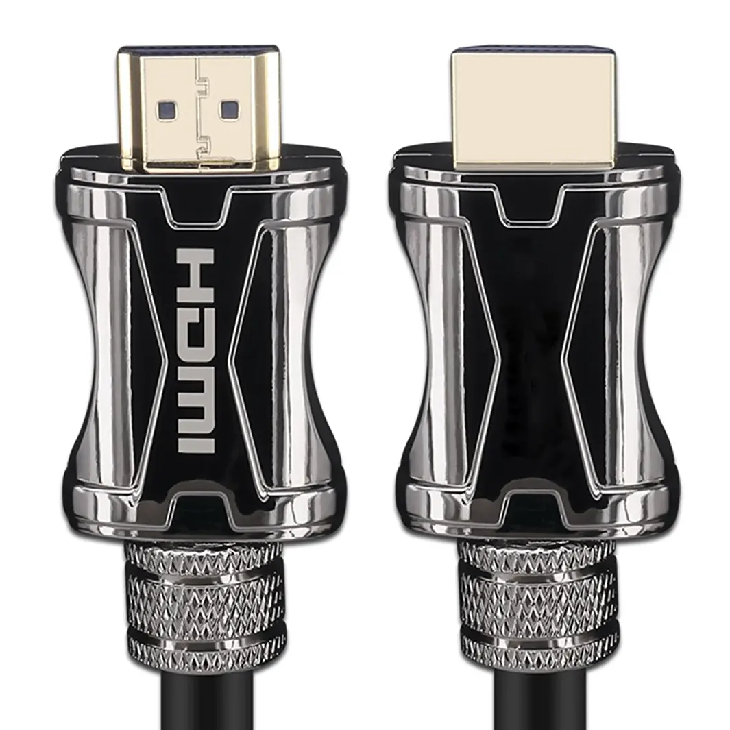 lijie HDMI High-definition 8k Hdmi 2.1 Cable 10meter Zinc Alloy 10 M (4K Deluxe Edition) Color Box Packing Black Bare Copper PVC