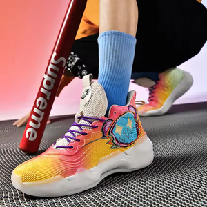 Zapatos Deportivos de Baloncesto con Cordones y Punta Reforzada para Hombre, Estilo Botas de Cemento Sólido, para Jóvenes - Product Image 2