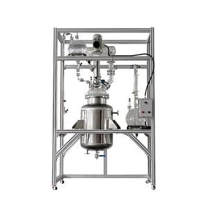 Reaktor Kimia Baru 50L 100L 200L Baja Tahan Karat 316 Ketel Reaksi Otomatis Tekanan Tinggi Pengaduk Kontinu Mesin PLC - Product Image 2