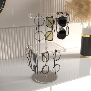 Présentoir en acrylique pour lunettes, support multi-niveaux étagé pour lunettes de soleil, organisateur de lunettes transparent et durable pour <span class=keywords><strong>opticien</strong></span> - Product Image 6