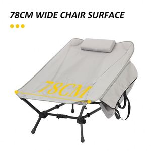 Nouvelle conception de chaise de camping pliable portable de plage en aluminium ultraléger surdimensionnée pour l'extérieur avec sac de rangement - Product Image 2