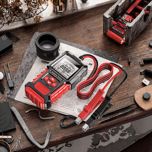 Probador de Baterías de Automóvil de 12V 24V - Analizador <span class=keywords><strong>Digital</strong></span> de Resistencia Interna para Baterías de Plomo-Ácido, Probador de Resistencia Interna Gratuito - Product Image 2