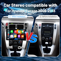 9 pouces 8 cœurs 2 + 32GB écran tactile Bluetooth lien miroir autoradio sans fil Carplay lecteur DVD de voiture pour Hyundai Tucson 2006-2013