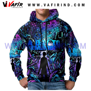 Sudadera de punto de gran tamaño de poliéster 100% de alta calidad, Sudadera con capucha de talla grande con estampado de sublimación DIY para invierno - Product Image 4