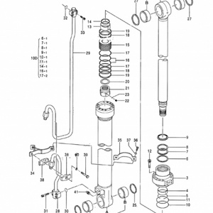 Cilindro de Brazo de Pluma y Cuchara Hidráulico para Excavadora Belparts ZAXIS210 ZAXIS210LC ZAXIS240 para Hitachi 4410244 4438209 - Product Image 6