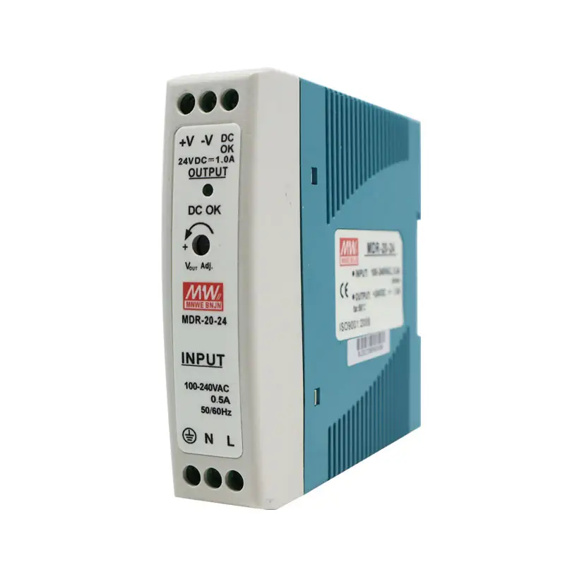 MDR-20-24 di alta qualità 1A 20W 24V Din Rail di alimentazione DC modalità di commutazione alimentazione 12V 5V