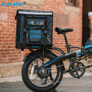 กระเป๋าเก็บความเย็นกันน้ำทนทานสำหรับมอเตอร์ไซค์กระเป๋าส่งอาหารสี<span class=keywords><strong>ด</strong></span>ำสำหรับจักรยาน - Product Image 5