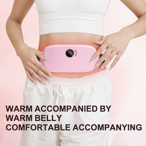 2024 mais novo massageador de cãibra cinto de aquecimento vibratório almofada térmica alívio menstrual dor cintura estômago recarga quente - Product Image 3