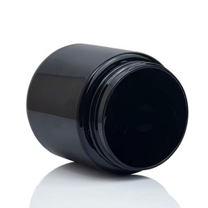 4oz 100ml 120ml 150ml Black Flower <b>Plastic</b> <b>Jar</b> UV Protection Tobacco PET Bottle with Child Proof Lid Smell Proof Herbs Packaging - Product Image 5