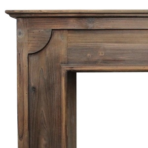 Mộc Mạc Phong Cách Châu Âu freestanding lò sưởi mantel cổ điển đau khổ gỗ trong nhà phòng khách trang trí mantel Surround - Product Image 5