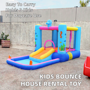 Château gonflable portable en PVC pour enfants, idéal pour la location, jouet <span class=keywords><strong>de</strong></span> parc à thème - Product Image 3
