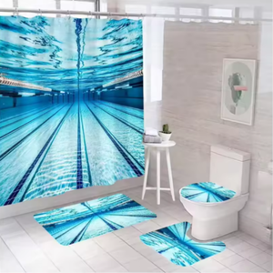 Ensemble d'accessoires <span class=keywords><strong>de</strong></span> salle <span class=keywords><strong>de</strong></span> bain pour la maison Cortina Para Bao <span class=keywords><strong>Rideau</strong></span> <span class=keywords><strong>de</strong></span> <span class=keywords><strong>douche</strong></span> Beach Design Rideaux <span class=keywords><strong>de</strong></span> bain <span class=keywords><strong>de</strong></span> mer - Product Image 2