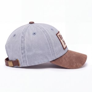 Casquette de baseball en jean premium avec logo tissé personnalisé, casquette de sport d'extérieur, fabricant, vente en gros, commande en gros, usine - Product Image 6