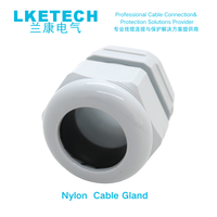 LKETECH Presse-étoupe en nylon M16, étanche IP68, gris, pour câbles de 5 à 10 mm de diamètre extérieur, -40°C à +80°C