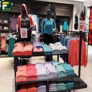 ชั้นวางเสื้อผ้าพร้อมชั้นเก็บของ ชั้นวางเสื้อผ้าสำหรับร้านค้าปลีกเสื้อผ้า - Product Image 4
