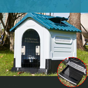 Caseta Grande para Perros para Exteriores con Protección Solar para las Cuatro Estaciones, Resistente a la Lluvia, con Ventilación de Verano y Puerta para Uso en Interiores y Exteriores - Product Image 2