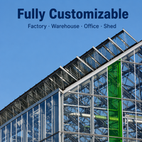 Bâtiment d'usine modulaire en structure d'acier préfabriquée, atelier industriel à ossature métallique personnalisée, grande portée
