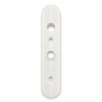 Plaque de protection de loquet de porte imprimée en 3D sur mesure, blanche, prototype OEM par injection, accessoire de quincaillerie pour serrure de porte
