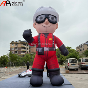 Maßgefertigter Riesiger Aufblasbarer Cartoon-Charakter Ölförderarbeiter mit Helm und Schutzbrille für Firmen-Outdoor-Werbeveranstaltungen und Dekoration - Product Image 1