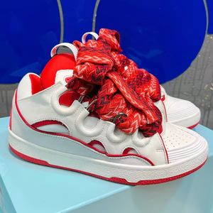 Zapatillas deportivas retro de diseñador de alta calidad, de lujo, con suela gruesa, estilo casual, de cuero, para caminar. - Product Image 1