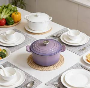 <span class=keywords><strong>Casserole</strong></span> en fonte émaillée Zunck en forme de cœur, antiadhésive, peut être lavée au lave-vaisselle - Product Image 6