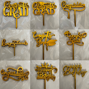 10 piezas personalizadas acrílico pastel Topper venta al por mayor grupo <span class=keywords><strong>comprar</strong></span> descuento decoración personalizada para pasteles <span class=keywords><strong>de</strong></span> fiesta - Product Image 2