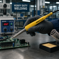 Fer à souder à chauffage rapide 60W, équipement de soudage à chaleur interne - Outil de soudage robuste pour la réparation électronique en laboratoire et en usine