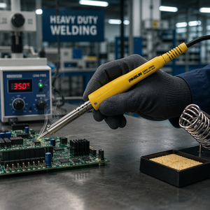 <span class=keywords><strong>Fer</strong></span> à <span class=keywords><strong>souder</strong></span> à chauffage rapide 60W, à température contrôlée, élément chauffant en alliage d'aluminium, soudage interne, usage intensif - Product Image 5