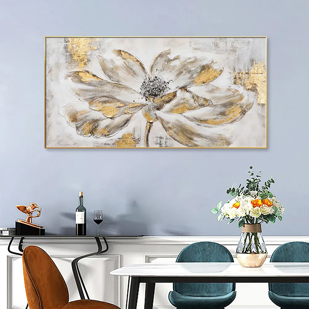 Gran oferta 2023, pintura en lienzo Floral, pintura en lienzo floral de estilo moderno, pinturas al óleo de flores abstractas para decoración del hogar