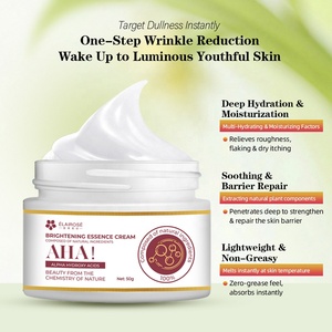 Crème Exfoliante OEM AHA Vitamine E Perle Collagène Caviar 50g Éclaircissante Anti-Rides Hydratante Lissante Végane Marque Privée - Product Image 3