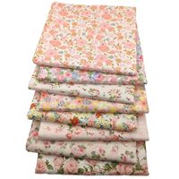 100% Baumwoll-Twill Bedruckte Stoffbündel: Rosenmuster für DIY Patchwork & Bettwäsche