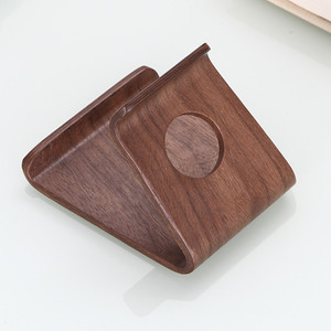 Supporto per Telefono da Scrivania in Legno di Noce Naturale, Porta Cellulare Universale Portatile per <span class=keywords><strong>iPhone</strong></span> Samsung Tablet, per Ufficio e Casa - Product Image 6