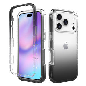 Coque colorée dégradée pour <span class=keywords><strong>IPhone</strong></span> 17 Series 16 15 14promax Housse de protection antichoc pour téléphone portable - Product Image 2