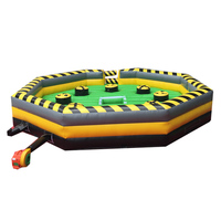 Vente en gros commerciale gonflable mécanique rodéo taureau jeu interactif extérieur enfants adultes PVC matériel sac emballé expédié mer