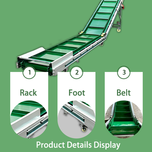 Gran oferta, transportador de elevación de correa, transportador de correa de tolva de verduras y frutas de acero inoxidable, máquina de transporte eléctrica, transportadores de granos - Product Image 2