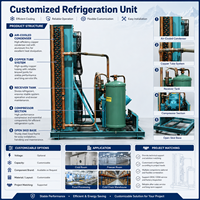 Unidad de Refrigeración Copeland para Procesamiento de Alimentos, Sistema de Refrigeración para Almacenamiento en Frío Industrial